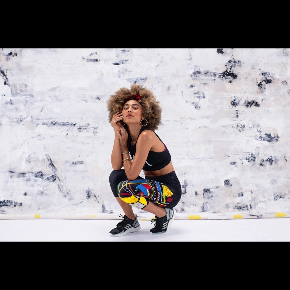 Peloton Basquiat Capri Leggings medium rare - Picture 4 of 5